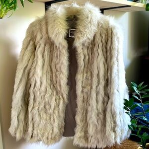 SAGA FOX Blue Fox Fur Coat-Vintage